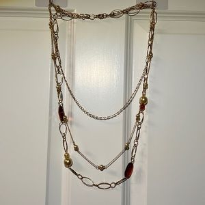 A multi layer long necklace (2 in 1)